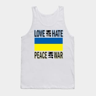 IN SUPPORT OF THE PEOPLE OF UKRAINE - FLAG OF UKRAINE DESIGN FOR STICKERS, HATS Tank Top